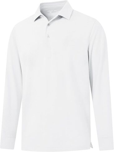 M MAELREG Golf Shirts for Men Dry Fit Performance Lightweight Heather Contrast Collar Mens Polo Shirts Short and Long Sleeve in Saudi Arabia