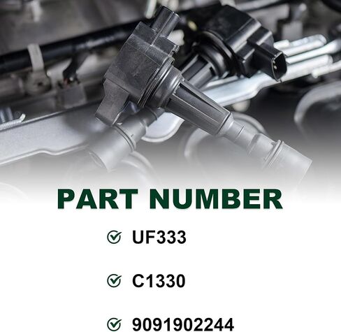 set of 4 Ignition Coil compatible with 2001-2012 Toyota Camry Rav4 Lexus Scion 1.8 2.4L UF333 in Kuwait