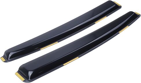 4Pcs in-Channel Window Rain Guards Wind Deflectors Vent Visors Shades, Compatible for BMW 3 Series F30 Sedan 2012-2019, Black Trim Window Deflectors Rain Shield Shade Car Accessories in Kuwait