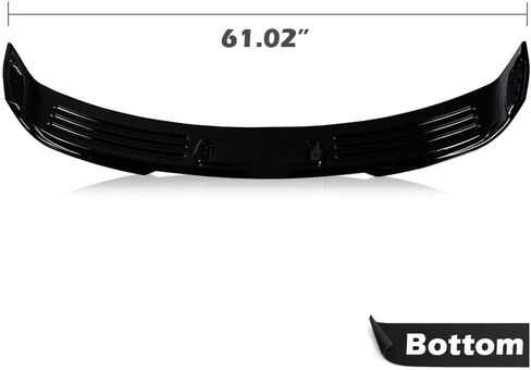 PIT66 Black Rear Trunk Spoiler Wing Glossy Compatible with Ford Mustang S550 GT Style Tail Wing Boot Lid 2015 2016 2017 2018 2019 2020 2021 2022 in Saudi Arabia