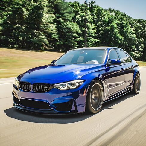 IKON MOTORSPORTS, Side Skirts Diffuser Compatible with 2015-2018 BMW F80 M3, MT Style Polyurethane PU Unpainted Black Rocker Panel Splitter Side Underbody Spoiler in Saudi Arabia