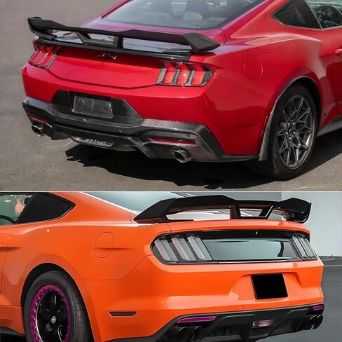 Rear Spoiler Compatible with 2015-2023 Ford Mustang,Dark Horse GT Style Trunk Wicker Bill Wing Spoiler in Kuwait