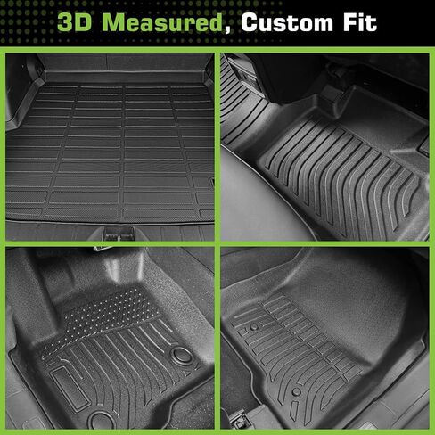 Floor Mats for Ford Edge 2015-2025 (for SE/SEL/SEL Plus/Titanium/Sporrt/ST/ST-Line), TPE Waterproof Non-Slip All Weather Protection Custom, Floor Mats & Cargo Liner in Saudi Arabia