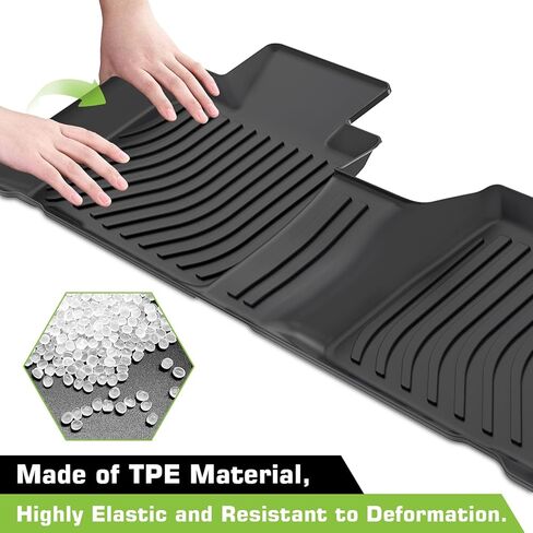 Floor Mats for Ford Edge 2015-2025 (for SE/SEL/SEL Plus/Titanium/Sporrt/ST/ST-Line), TPE Waterproof Non-Slip All Weather Protection Custom, Floor Mats & Cargo Liner in Saudi Arabia