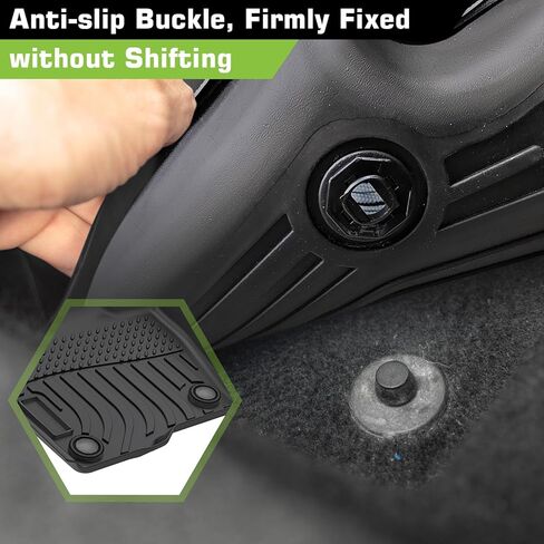 Floor Mats for Ford Edge 2015-2025 (for SE/SEL/SEL Plus/Titanium/Sporrt/ST/ST-Line), TPE Waterproof Non-Slip All Weather Protection Custom, Floor Mats & Cargo Liner in Saudi Arabia