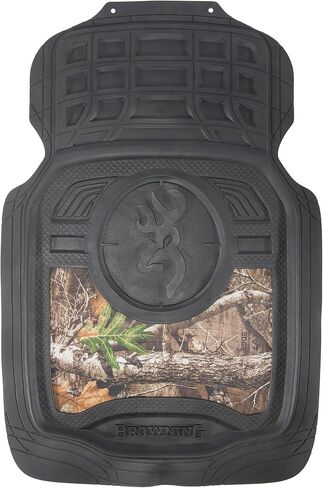 Browning Car and Truck Floor Mats, Premium Protection Against Water and Dirt, Front Set of 2, Buckmark Scope (Realtree Edge) in Saudi Arabia
