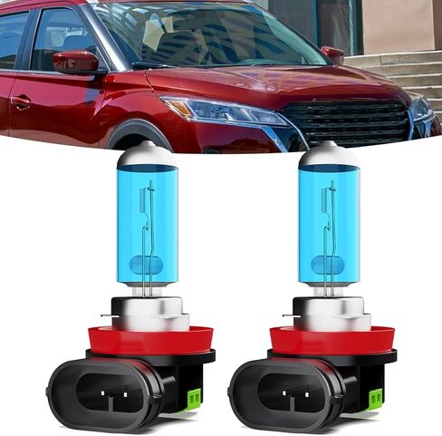 Halogen Headlights Fit for Nissan Kicks 2017-2022 Headlight Bulbs,H11/H8/H9 High Beams+ H11/H8/H9 Low Beams+ h11 Fog Lights Bright Front Lights,Plug And Play,Pack of 6 in Saudi Arabia