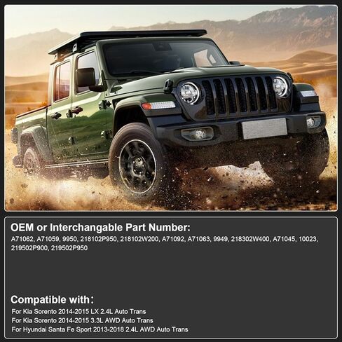 Engine Motor and Trans Mount for Kia Sorento 2014-2015 LX 2.4L Auto Trans, for Hyundai Santa Fe Sport 2013-2018 2.4L AWD Auto Trans Replace OE A71062, A71092, A71045 Set of 3 in Kuwait