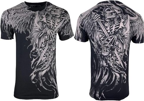 تي شيرت Xtreme Couture من Affliction للرجال يحمل الموت in Saudi Arabia