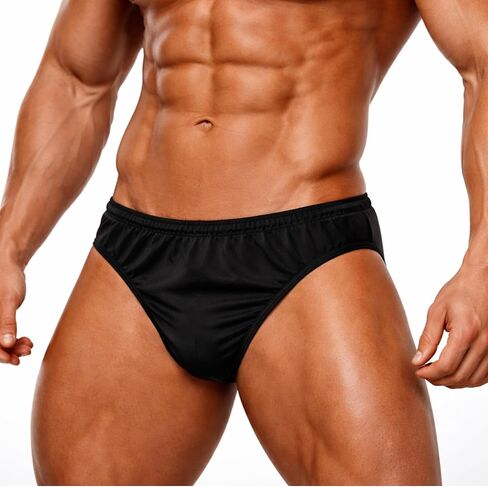 NPC وIFBB معتمد من الساتان سباندكس أسود كلاسيكي للياقة البدنية | منافسات كمال الاجسام جذوع للرجال in Saudi Arabia