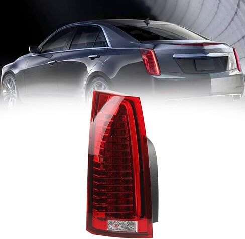 Dasbecan Tail Light Assembly Compatible with 2008-2014 Cadillac CTS LED Rear Lamp Taillight Left Driver Side Replace# GM2800225 22806053 in Saudi Arabia