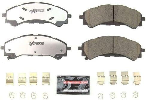 PowerStop Front Brake Pads For Ford Bronco 2021-25 | Ford Ranger 2019-25 - Z36 Truck & Tow Carbon-Fiber Ceramic Brake Pads With Installation Hardware, Z36-2216 in Saudi Arabia