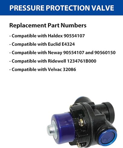 90554107 Pressure Protection Valve with 1/4" NPT Ports Valve Compatible with Haldex 90554107|Euclid E4324|Neway 90554107 90560150|Ridewell 1234761B000|Velvac 32086 for Trailers Trucks Air Brake System in Kuwait