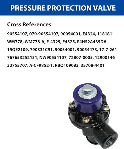 90554107 Pressure Protection Valve with 1/4" NPT Ports Valve Compatible with Haldex 90554107|Euclid E4324|Neway 90554107 90560150|Ridewell 1234761B000|Velvac 32086 for Trailers Trucks Air Brake System in Kuwait