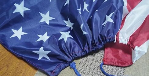 American Flag Cape USA Patriotic Flag Costume Accessory Headband for 4th of July Independence Day Celebration Adult Men Women in Kuwait