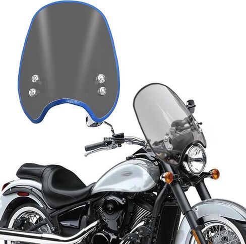 For VULCAN S 900 Vulcan s 900 2015-2026 Motorcycle windshield air fairing, front wind deflector, handlebar windshield, heightened instrument sun visor accessories (Smoke Gray,black) in Saudi Arabia
