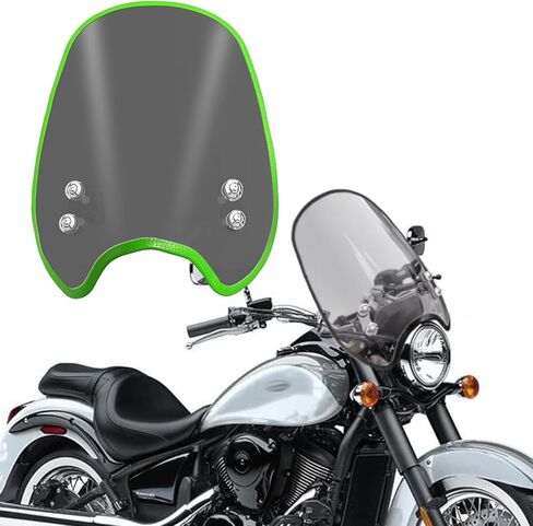 For VULCAN S 900 Vulcan s 900 2015-2026 Motorcycle windshield air fairing, front wind deflector, handlebar windshield, heightened instrument sun visor accessories (Smoke Gray,black) in Saudi Arabia