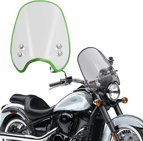 For VULCAN S 900 Vulcan s 900 2015-2026 Motorcycle windshield air fairing, front wind deflector, handlebar windshield, heightened instrument sun visor accessories (Smoke Gray,black) in Saudi Arabia