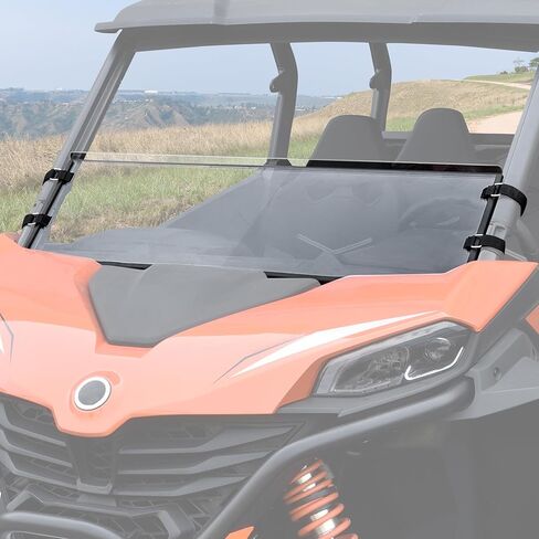 Front Full Windshield for CFMOTO ZFORCE 950, Clear Hard Polycarbonate Windscreen Adjustable Vents for CFMOTO ZForce 950 Sport & Sport-4 / 950 Trail / 800 Trail G2 2023-2025 Accessories in Saudi Arabia