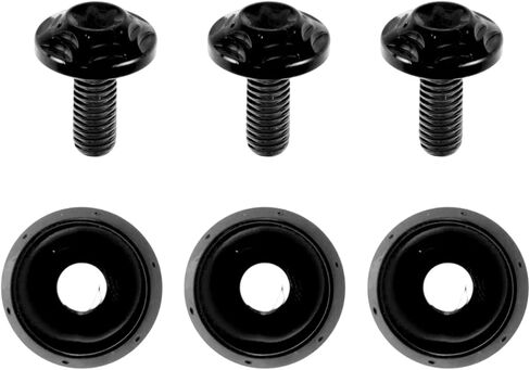 Windshield Bolts for Harley Street Glide FLHX 2006-2013 3 Pcs Screws (M6*15mm) 3 Pcs Washers Titanium Alloy Burnt Blue in Kuwait