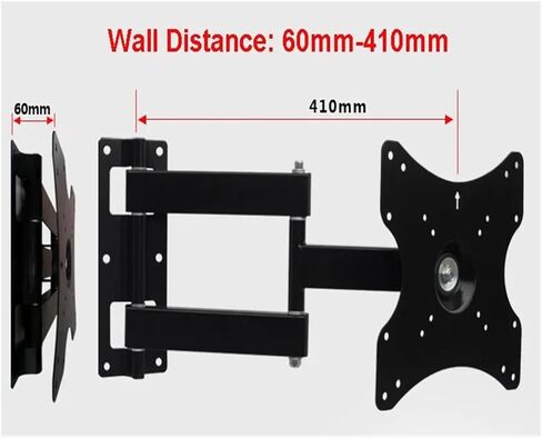 EML403X كامل الحركة 17 "-40" LED تلفاز LCD جدار جبل 360 درجة دوران قطب إمالة حامل شاشة الذراع قوس جدار جبل 200 مللي متر in Kuwait