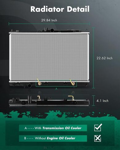 SCITOO Engine Coolant Radiator Compatible with 2003 2004 2005 2006 for Mitsubishi Outlander CU2617 Replace2617 in Saudi Arabia