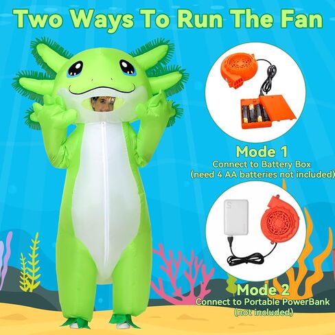 Stegosaurus Inflatable Axolotl Costume Adult Halloween Blow Up Costumes Deluxe Funny Costumes Animal Women Men Cosplay Party Green in Kuwait
