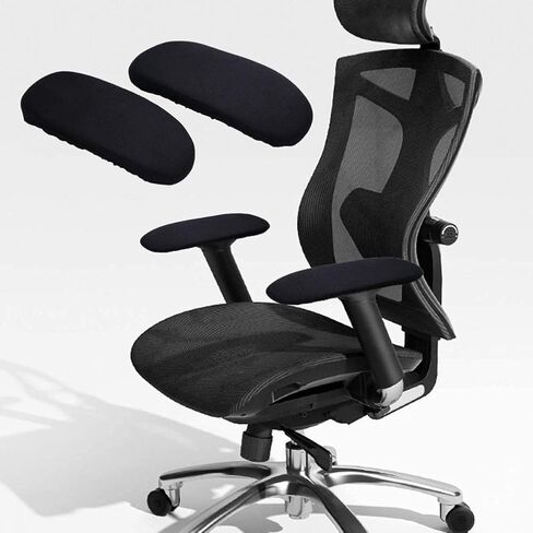 DHXYZZB أغطية ذراع كرسي الكمبيوتر المكتبي، غطاء مسند ذراع ممتد وسميك، واقي مسند الذراع، أغطية مسند ذراع قابلة للغسل، زوج واحد من نسيج البوليستر القابل للتمدد كرسي مكتب كرسي دوار in Kuwait