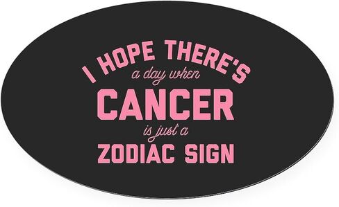 CafePress When Cancer is Just A Zodiac Sign Euro Oval Car Bumper Magnet in Saudi Arabia