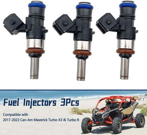 420874845 استبدال حاقن الوقود 0280158399، متوافق مع Can-Am Maverick Turbo X3 X3 Max X3 TURBO R 2017 2018 2019 2020 2021 2022 3 Pack in Kuwait