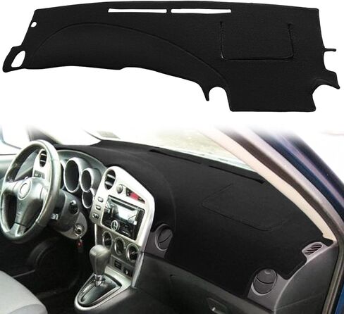 Yiz Dash Cover Mat Custom Fit for Toyota Matrix Pontiac Vibe with Headlight Sensor,Dashboard Cover Pad Cap Carpet Protector J235 (Black) in Saudi Arabia