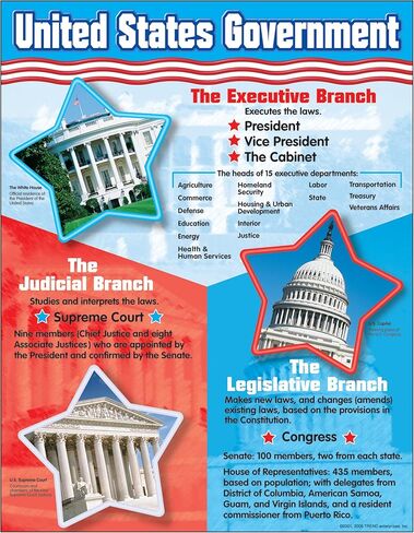 TREND enterprises, Inc. United States Government Learning Chart, 17" x 22" in Saudi Arabia