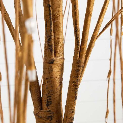 Nearly Natural 6ft. Pre-Lit Artificial Willow Tree with 160 Warm White LED Lights in Saudi Arabia