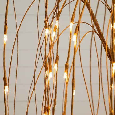 Nearly Natural 6ft. Pre-Lit Artificial Willow Tree with 160 Warm White LED Lights in Saudi Arabia