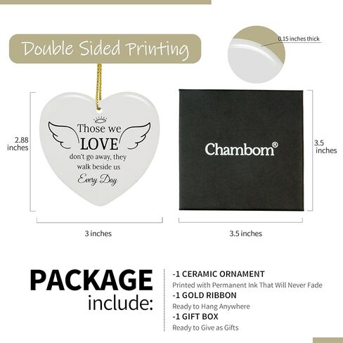 Sympathy Gifts for Loss of Loved One, Memorial Gift, Grief Ceramic Christmas Ornament Bereavement Gifts Idea Condolence Remembrance Gift for Loss of Mom Dad Friend Son Daughter Dog in Kuwait