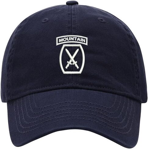 Baseball Cap Men Women Army 10th Mountain Embroidered Unisex Classic Adjustable Strapback Dad Hat in Kuwait