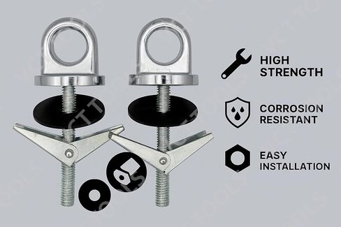 VCT Toggle Bolt Eye Anchor – Heavy Duty Tie-Down Mount for Truck Beds, Trailers, Drywall & Ceilings in Saudi Arabia