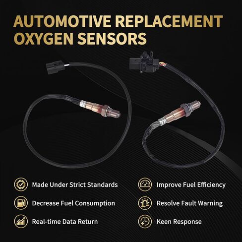 O2 Oxygen Sensor 2PCS Upstream Downstream 234-5113 234-4575 Replacement for Lincoln MKC 2.3L 2015, for Ford Focus 2.0L 2012-2014, Fusion 1.6L 2013 2014 L4 8F9Z-9F472-H CV6Z-9G444-A in Kuwait