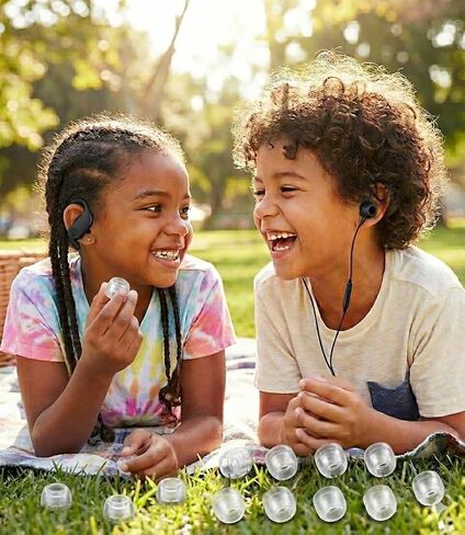 Zotech Replacement Earbud Tips for Beats Studio Buds +, 10 Pairs Extra Small Kids Sizes, Soft Silicone, Transparent in Kuwait