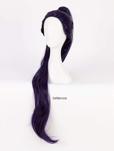 Game OW Widowmaker/Amelie Lacroix Cosplay Wig Hair Role Play Halloween Christmas Costume Comic Convention Heat Resistant Synthetic Wigs+Wig Cap in Kuwait