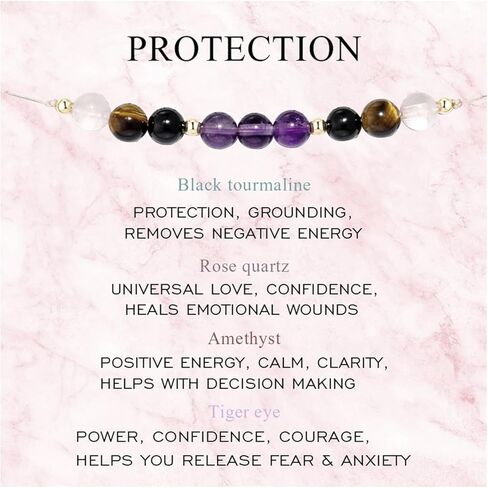 هدايا الحمل الصحية من HEEYA أساور من الحجر الطبيعي للنساء الحوامل، سوار حماية، سوار المشاعر الجيدة للنساء، الأم المتوقعة، الأم أن تكون مجوهرات عيد الميلاد in Kuwait