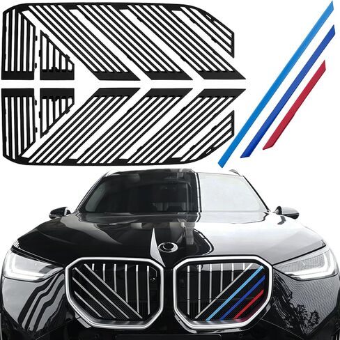واقي شبكة الشواية الأمامية للسيارات BMW X3 2025-2026، خطوط MTri-Style 3 ألوان، ملحقات غطاء الرادياتير للشبكة الأمامية in Kuwait