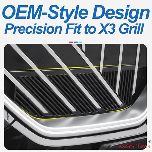 واقي شبكة الشواية الأمامية للسيارات BMW X3 2025-2026، خطوط MTri-Style 3 ألوان، ملحقات غطاء الرادياتير للشبكة الأمامية in Kuwait
