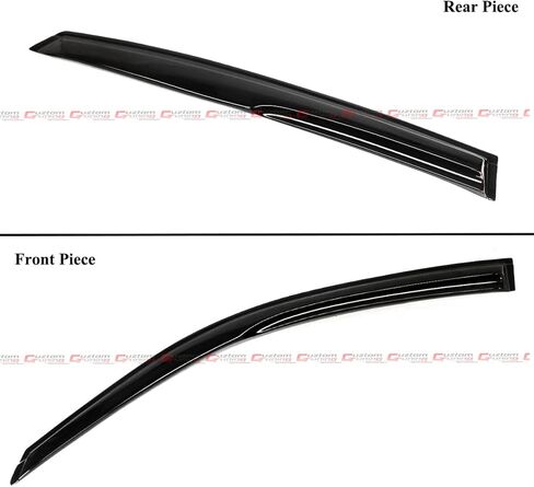 JDM 3D Wavy Smoke Tinted Window Visor Rain Guard Deflector Compatible with 2022 2023 2024 Honda Civic 4 Door Sedan in Saudi Arabia