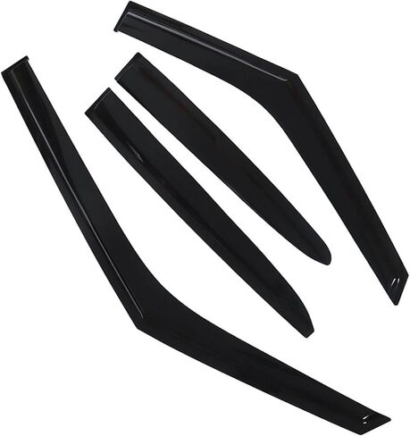 Window Visors Rain Guards Deflectors - 4-Pack Side Window Deflector Vent Shade for Car Windows Tape-On Outside Mount Acrylic Sun Rain Guard Replacement for Veloster 2011-2017 in Saudi Arabia