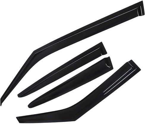 Window Visors Rain Guards Deflectors - 4-Pack Side Window Deflector Vent Shade for Car Windows Tape-On Outside Mount Acrylic Sun Rain Guard Replacement for Veloster 2011-2017 in Saudi Arabia