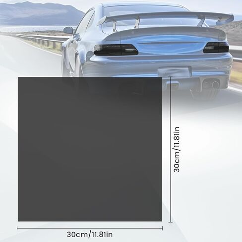 Tail Light Tint Self Adhesive Taillight Tint for Car Fog Light Rear Lamp Tail Light Car Sticker UV Protection Film Colorful (Deep Black) in Saudi Arabia