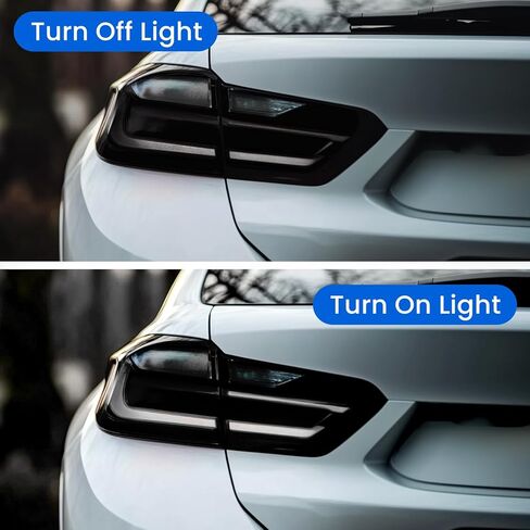 Tail Light Tint Self Adhesive Taillight Tint for Car Fog Light Rear Lamp Tail Light Car Sticker UV Protection Film Colorful (Deep Black) in Saudi Arabia