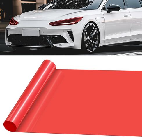 Tail Light Tint Self Adhesive Taillight Tint for Car Fog Light Rear Lamp Tail Light Car Sticker UV Protection Film Colorful (Deep Black) in Saudi Arabia