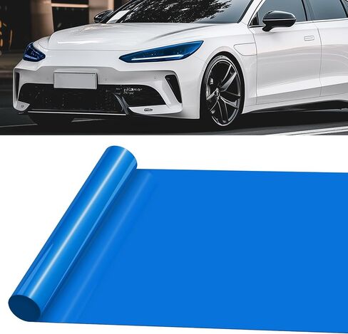 Tail Light Tint Self Adhesive Taillight Tint for Car Fog Light Rear Lamp Tail Light Car Sticker UV Protection Film Colorful (Deep Black) in Saudi Arabia